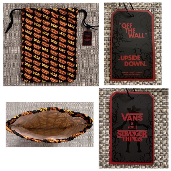 NEW Vans x Stranger Things Special Edition Drawstring Dust Bag - Picture 1 of 8